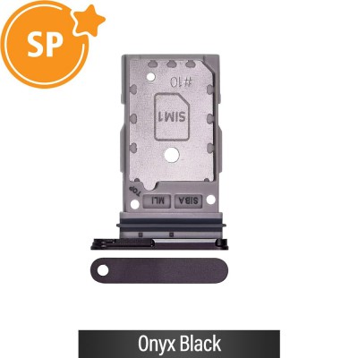 SIM Card Tray for Samsung Galaxy S24 S921B / S24 Plus S926B GH98-48906A (Service Pack)-Onyx Black