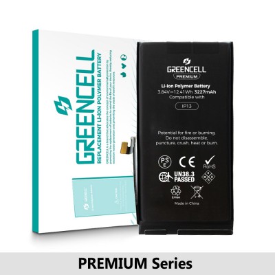 Greencell PREMIUM Series- iPhone 13 Replacement Battery with Adhesive Strips 3227mAh (Original Chip & Cell Best Quality in the Market)