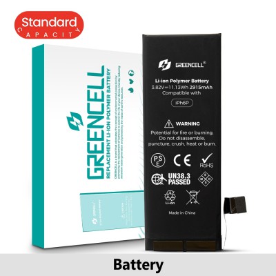 Greencell (Standard Capacity 1810mAh) iPhone 6 Replacement Battery with Adhesive Strips