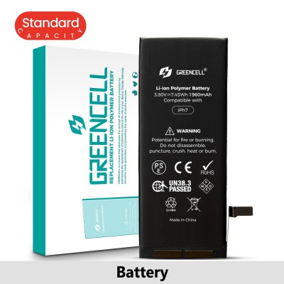 Greencell (Standard Capacity 1960mAh) iPhone 7 Replacement Battery with Adhesive Strips
