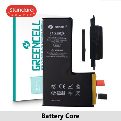 Greencell (Standard Capacity 2658mAh)  iPhone XS Replacement Battery Core with Adhesive Strips