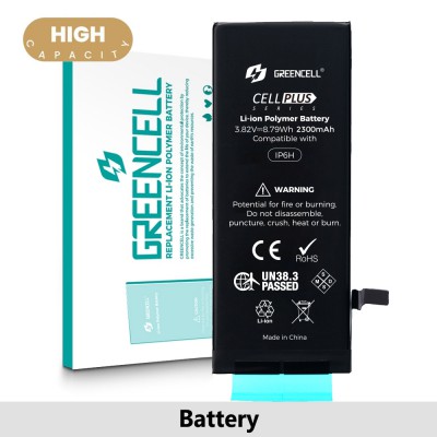 Greencell (High Capacity 2300mAh) iPhone 6 Replacement Battery with Adhesive Strips