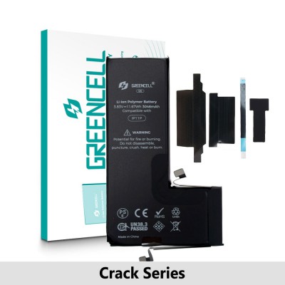 Greencell Crack Series- iPhone 11 Pro CRACK Battery with Adhesive Strips 3046mAh (No Need Soldering & No Need Tag-on)