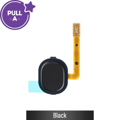 Fingerprint Reader with Flex Cable for Samsung Galaxy A30 A305F / A40 A405F (PULL-A)-Black