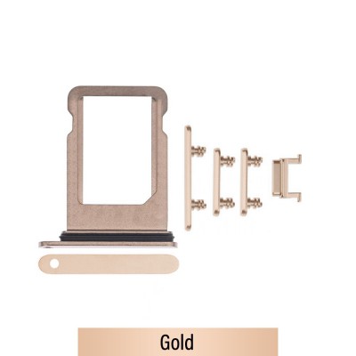 SIM Card Tray and Side Button for iPhone XR-Coral