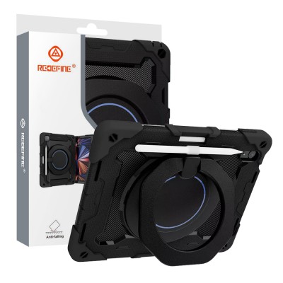 Armor Shockproof Handle Ring Rotation Case Cover for iPad (2022) / iPad (2025)