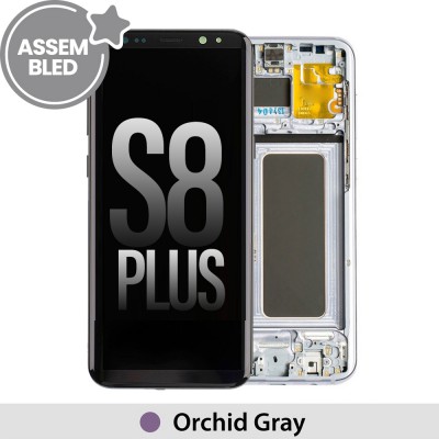 ASSEMBLED OLED Screen Replacement With Frame for Samsung Galaxy S8 Plus G955F-Orchid Gray (Purple)