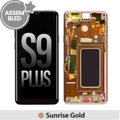 ASSEMBLED LCD Screen Replacement with Frame Samsung Galaxy S9 Plus (Refurbished)-Sunrise Gold
