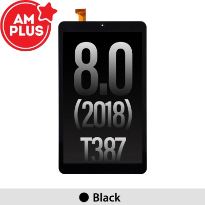 AMPLUS OLED Assembly Replacement for Samsung Galaxy Tab A 8.0" 2018 T387-Black