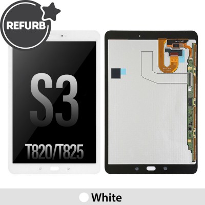 REFURB LCD Assembly Replacement for Samsung Galaxy Tab S3 9.7 T820 (Wi-Fi) / T825 (3G/LTE)-White
