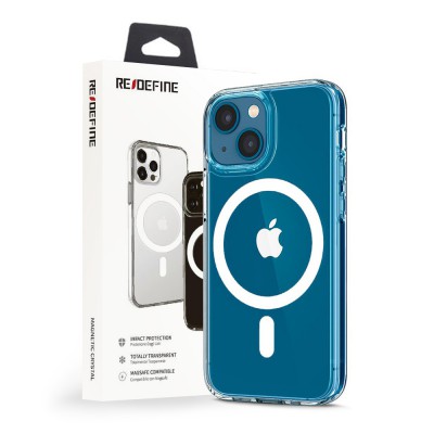 Clear Hybrid Magsafe Case Cover with Magnetic Ring for iPhone 14
