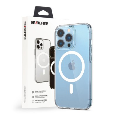 Clear Hybrid Magsafe Case Cover with Magnetic Ring for iPhone 14 Pro
