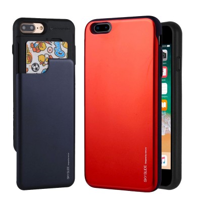 Mercury Sky Slide Bumper Cover Case for iPhone 7 Plus 8 Plus