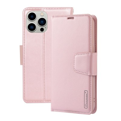 Hanman PU Flip Leather Wallet Cover Case for iPhone 15 Pro Max