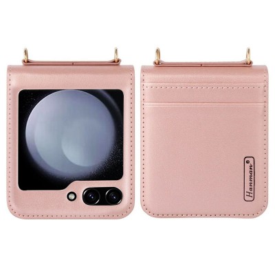 Hanman PU Flip Leather Wallet Cover Case for Samsung Galaxy Z Flip5