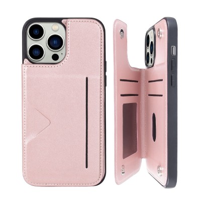 Hanman Back Flip Leather Wallet Shockproof Cover Case for iPhone 14