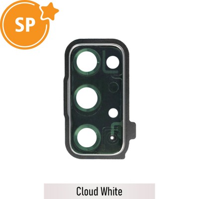Rear Camera Lens Back Glass Cover for Samsung Galaxy S20 FE G780F / G781B GH98-46057B (Service Pack)-Cloud White