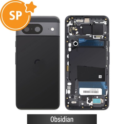Rear Housing for Google Pixel 8 G949-00563-01 (Service Pack)-Obsidian