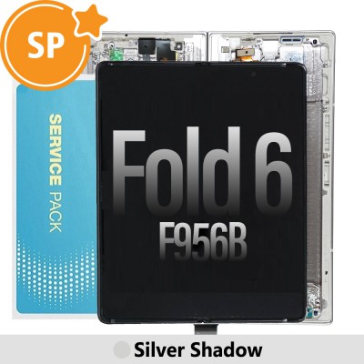 Samsung Galaxy Z Fold6 5G F956B Screen Replacement with Frame Digitizer GH82-35042A (Service Pack)-Silver Shadow (Blackout issue fix: https://youtu.be/CEnwc6FKJLk)