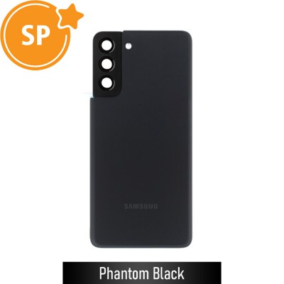 Rear Cover Glass For Samsung Galaxy S21 Plus G996 GH82-24505A (Service Pack)-Phantom Black