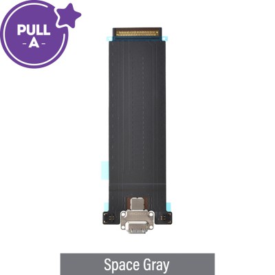 Charging Port with Flex Cable for iPad Pro 12.9 (2017) (Wi-Fi) (PULL-A)-Space Gray