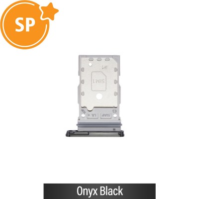 SIM Card Tray for Samsung Galaxy S24 S921B / S24 Plus S926B GH98-48906A (Service Pack)-Onyx Black