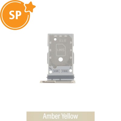 SIM Card Tray for Samsung Galaxy S24 S921B / S24 Plus S926B GH98-48906D (Service Pack)-Amber Yellow