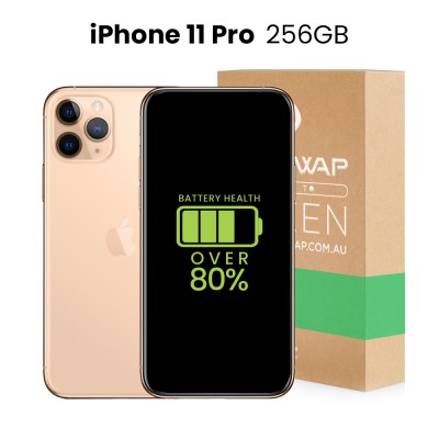 Apple Used Fully Functional iPhone 11 Pro 256GB Over 80% Battery Health - Grade B+ (Excellent)
