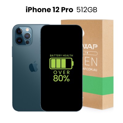 Apple Used Fully Functional iPhone 12 Pro 512GB Over 80% Battery Health - Grade C (Acceptable)