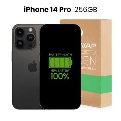 Apple Used Fully Functional iPhone 14 Pro 256GB 100% New Battery - Grade B (Good)