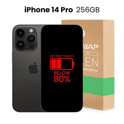 Apple Used Fully Functional iPhone 14 Pro 256GB Below 80% Battery Health - Grade A (As New)