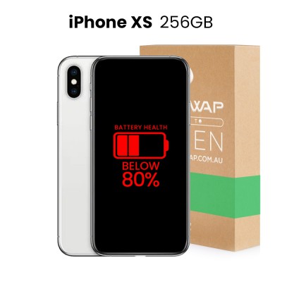 Apple Used Fully Functional iPhone XS 256GB Below 80% Battery Health - Grade C (Acceptable)
