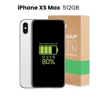 Apple Used Fully Functional iPhone XS Max 512GB Over 80% Battery Health - Grade B (Good)