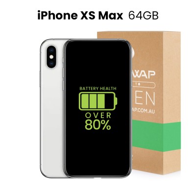 Apple Used Fully Functional iPhone XS Max 64GB Over 80% Battery Health - Grade B (Good)