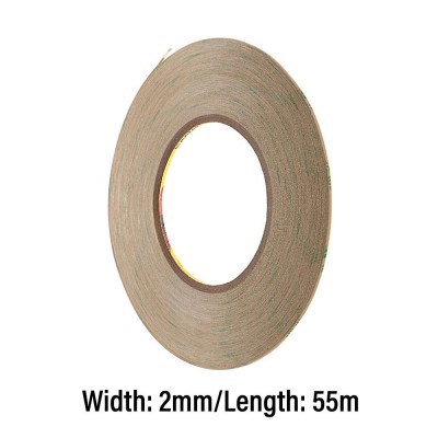 3M High Performance Clear Double Sided Adhesive Transfer Tape 2mm
