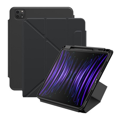 Baseus Minimalist Series Protective Case With Magnetic Ring for iPad Air 13 (2024)-Cluster Black