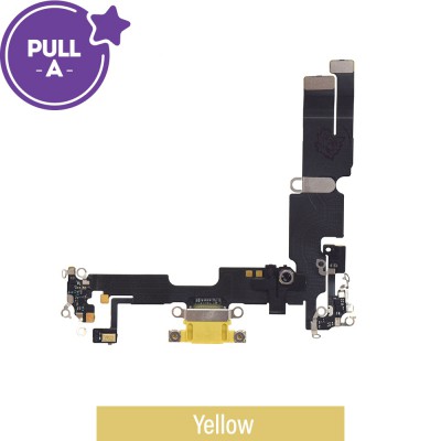 Charging Port for iPhone 14 Plus (PULL-A)-Yellow