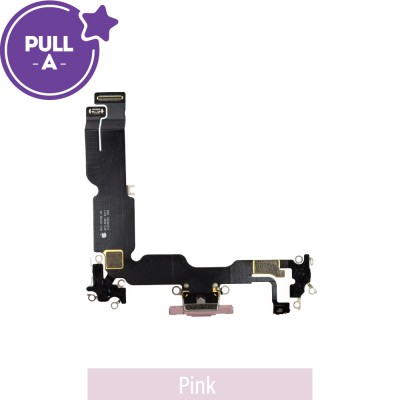 Charging Port for iPhone 15 Plus (PULL-A)-Pink