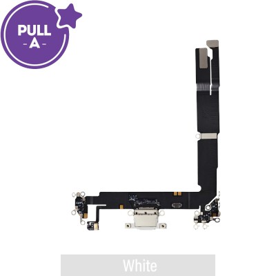 Charging Port for iPhone 16 Plus (PULL-A)-White 