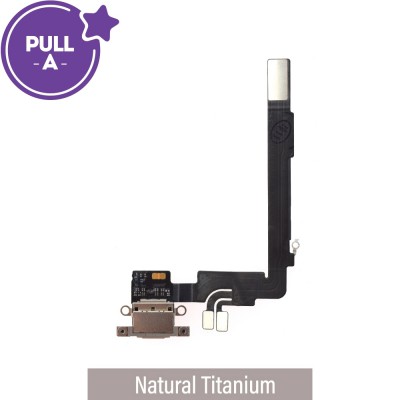 Charging Port for iPhone 16 Pro Max (PULL-A)-Natural Titanium
