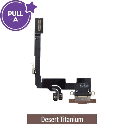 Charging Port for iPhone 16 Pro (PULL-A)-Desert Titanium