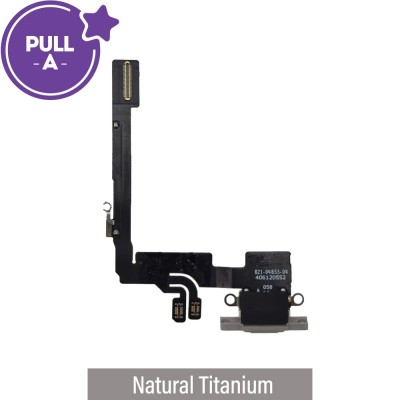 Charging Port for iPhone 16 Pro (PULL-A)-Natural Titanium