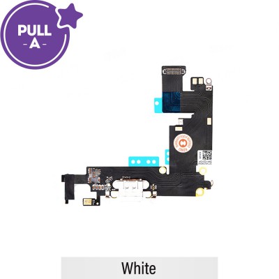 Charging Port Flex Cable for iPhone 6 Plus (PULL-A)-White