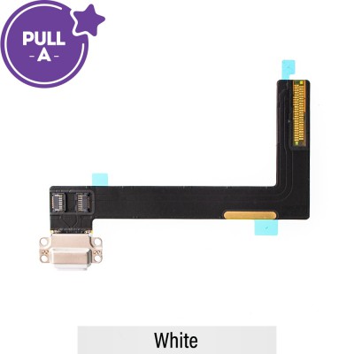 Charging Port with Flex Cable for iPad Air 2 (PULL-A)-White