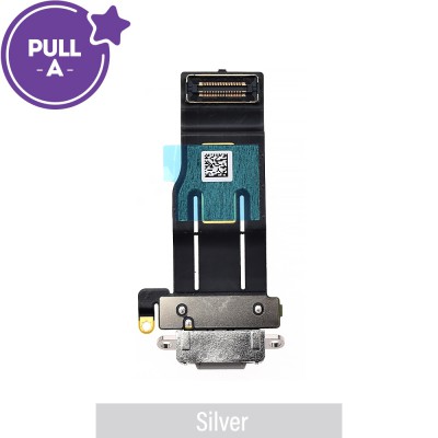 Charging Port with Flex Cable for iPad Pro 13 (PULL-A)-Silver