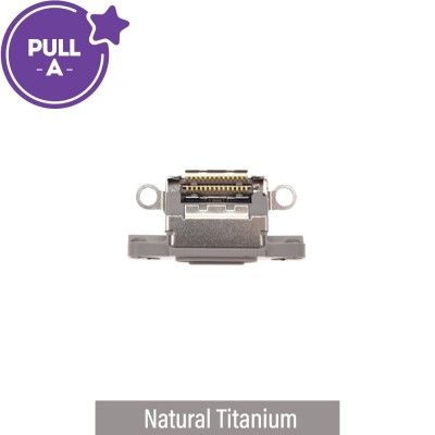Charging Port Connector for iPhone 16 Pro / 16 Pro Max-Natural Titanium (PULL-A)