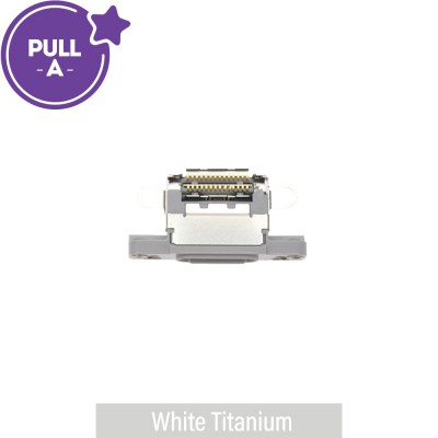 Charging Port Connector for iPhone 16 Pro / 16 Pro Max-White Titanium (PULL-A)