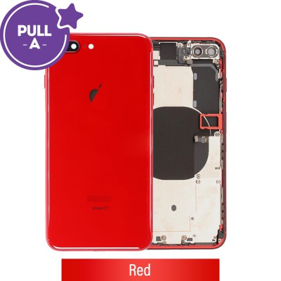 Rear Housing with Small Parts for iPhone 8 Plus (PULL-A)-Red
