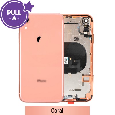 Rear Housing with Small Parts for iPhone XR (PULL-A)-Coral