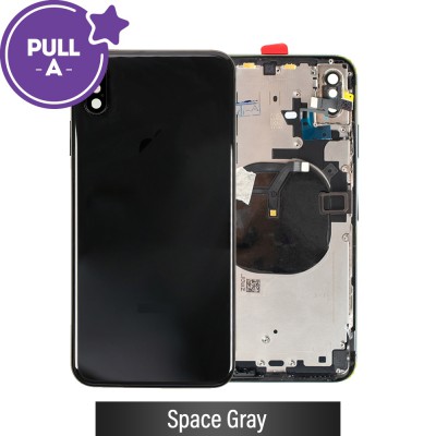 Rear Housing with Small Parts for iPhone XS Max (PULL-A)-Space Gray
